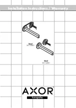 Hans Grohe Axor Steel 35115801 Installation Instructions / Warranty preview