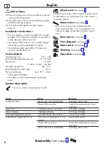 Preview for 2 page of Hans Grohe Metris S 31460019 Instructions For Use/Assembly Instructions