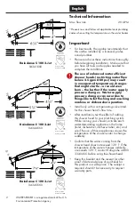 Preview for 2 page of Hans Grohe Raindance C 100 3-Jet 04345 0 Series Installation/User Instructions/Warranty