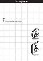 Preview for 1 page of Hans Grohe ShowerSelect 15744 1 Series Installation/User Instructions/Warranty