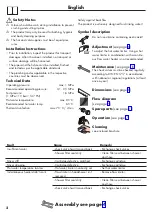 Preview for 2 page of Hans Grohe Talis E Instructions For Use/Assembly Instructions