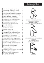 Preview for 2 page of Hans Grohe Talis S 100 72020 Series Instructions For Use/Assembly Instructions