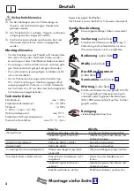 Preview for 2 page of Hans Grohe Talis S Instructions For Use/Assembly Instructions