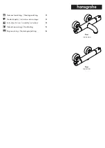 Preview for 1 page of Hans Grohe Tica 13251000 Instructions For Use/Assembly Instructions