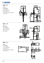 Preview for 4 page of Hansa CLIFF 5041 2201 Installation And Maintenance Manual