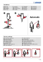 Preview for 7 page of Hansa ELECTRA 0944 0172 Installation And Maintenance Manual