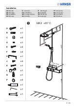 Preview for 15 page of Hansa FORSENSES 6465 0200 82 Installation And Maintenance Manual