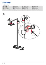 Preview for 20 page of Hansa FORSENSES 6465 0200 82 Installation And Maintenance Manual