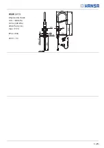 Preview for 5 page of Hansa HANSAFIT 6523 Installation And Maintenance Manual