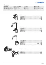 Preview for 3 page of Hansa SIKOBHE275 Installation And Maintenance Manual