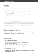 Preview for 56 page of Hanseatic EC1745 User Manual