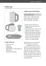 Preview for 3 page of Hanseatic WK8315KETREK User Manual