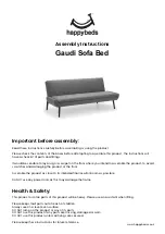 Happybeds Gaudi Assembly Instructions Manual preview