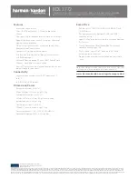 Preview for 2 page of Harman Kardon BDS 3772 Manual