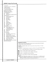 Preview for 2 page of Harman Kardon CDR 30 Owner'S Manual