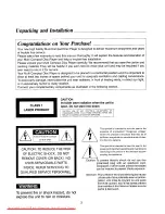 Preview for 2 page of Harman Kardon FL 8450 User Manual Manual