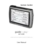 Harman Kardon guide+play GPS-500 User Manual preview