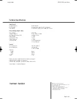 Preview for 2 page of Harman Kardon HD 990/230 Service Manual