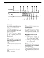 Preview for 8 page of Harman Kardon HD500 Owner'S Manual