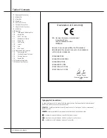 Preview for 3 page of Harman Kardon HD750 Owner'S Manual