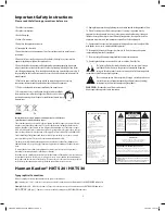 Preview for 2 page of Harman Kardon HKTS 30 User Manual