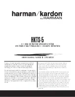 Harman Kardon HKTS-5 Owner'S Manual preview