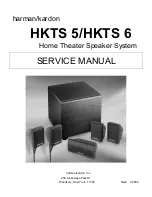 Harman Kardon HKTS 5 Service Manual preview