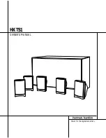 Harman Kardon HKTS1 Owner'S Manual preview