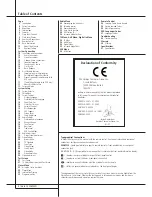 Preview for 2 page of Harman Kardon HS 200 Owner'S Manual