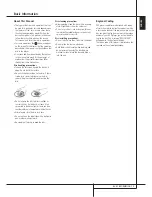 Preview for 13 page of Harman Kardon HS 200 Owner'S Manual