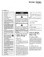 Preview for 3 page of Harman Kardon SB 30 Quick Start Manual