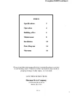 Preview for 2 page of Harman Stove Company Exception F200 Installation And Operating Manual