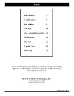 Preview for 3 page of Harman Stove Company TL300 Installation & Operating Manual