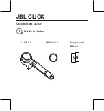 Preview for 2 page of Harman JBL CLICK Quick Start Manual