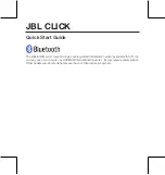 Preview for 10 page of Harman JBL CLICK Quick Start Manual