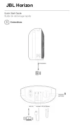 Preview for 4 page of Harman JBL Horizon Quick Start Manual