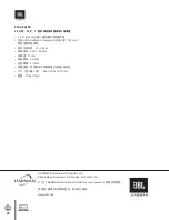 Preview for 30 page of Harman JBL STAGE Series Manual