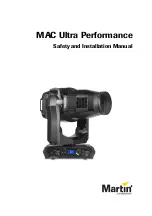 Preview for 1 page of Harman Martin MAC Ultra Performance Safety And Installation Manual