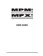 Harman MPMi User Manual preview