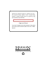 Preview for 49 page of Harman PF100 Installation & Operating Manual