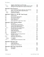 Preview for 8 page of Harmonic Electra 1000 Installation Manual