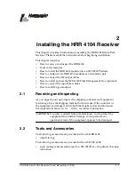 Preview for 9 page of Harmonic HRR 4104 Product Manual