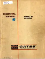 Preview for 1 page of HARRIS INTERTYPE GATES STEREO 80 Technical Manual