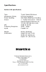 Preview for 4 page of Hartke 2.5xl Owner'S Manual