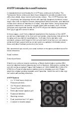 Preview for 2 page of Hartke 410TP Owner'S Manual