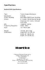 Preview for 4 page of Hartke 810XL Owner'S Manual