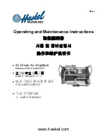 Haskel AAD-2 Operating And Maintenance Instructions Manual preview