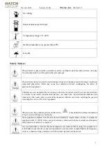 Preview for 5 page of hatch A50B Operation Manual