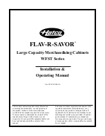 Hatco FLAV-R-SAVOR WFST-1R Installation & Operating Manual preview