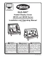 Hatco Glo-Ray GRCD-1P Installation And Operating Manual preview
